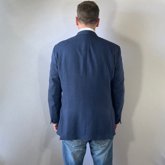 VTG 1960’s Union Made Navy Blue Sport Coat USA - Picture 13 of 15